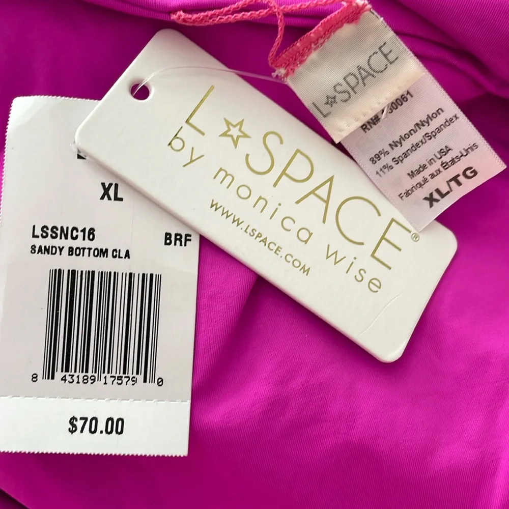 l*space Bright Fuchsia Sandy‎ Bikini Bottom Classic NWT